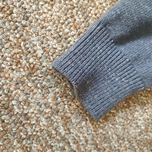 Banana Republic Men's Cardigan Sweater Small Blue Dual Zippers - Picture 4 of 10